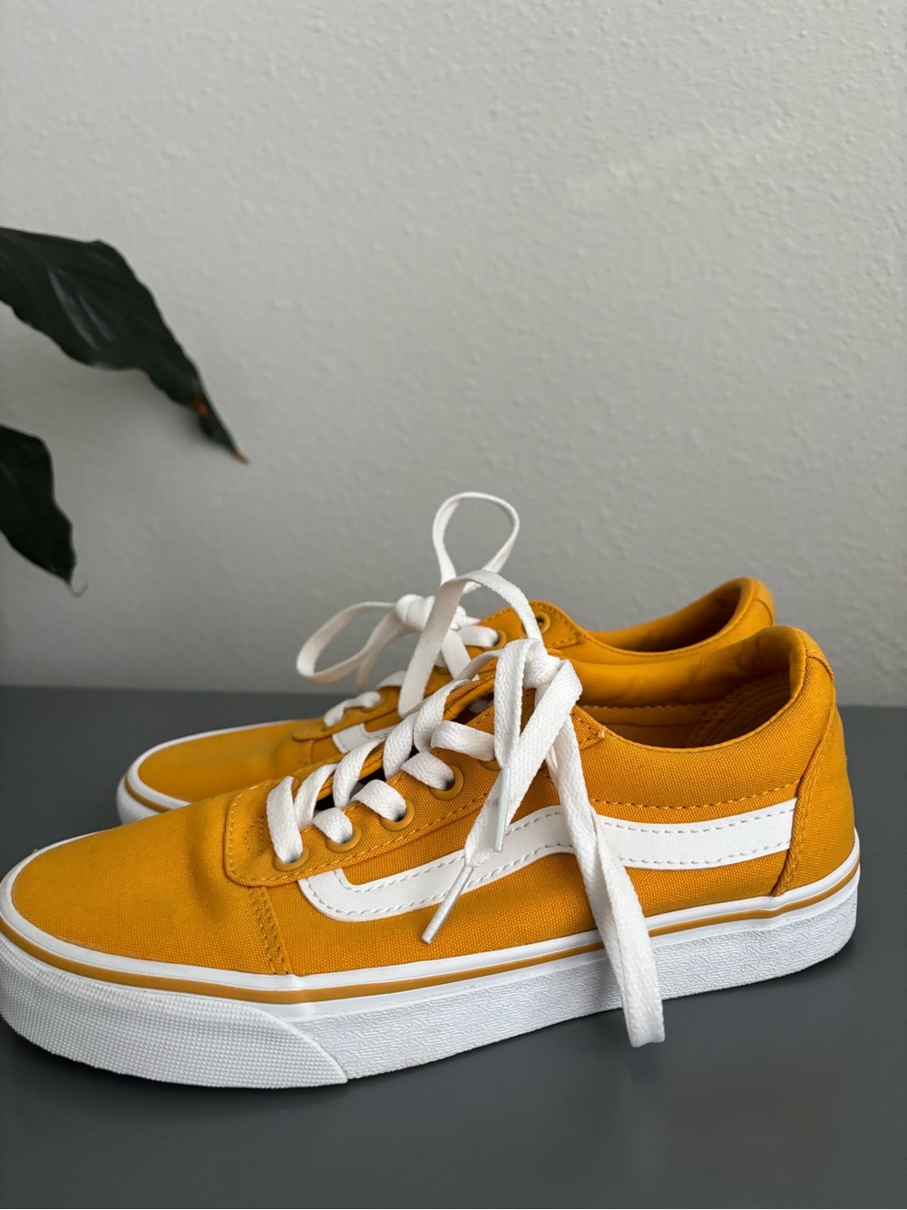 Vans Old Skool Sneakers in Mustard Yellow with White Stripe